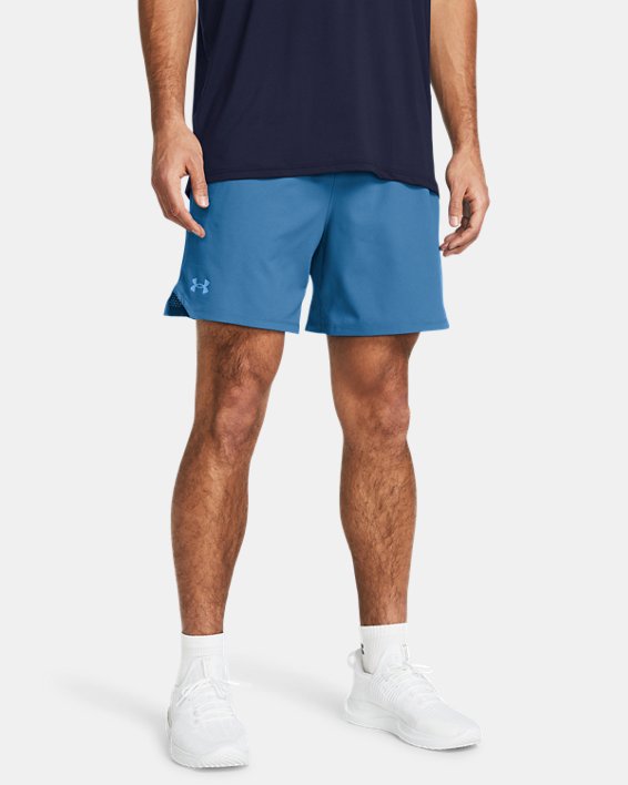 Men's UA Vanish Woven 6" Shorts in Blue image number 0